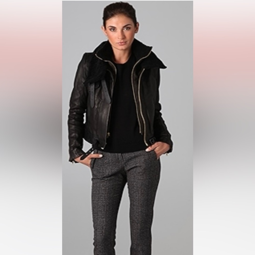 A.L.C. Emerson Leather Jacket Black Size 0